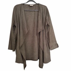 Gretchen Scott Open Front Waterfall Jacket Size Medium